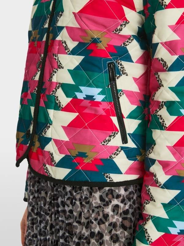 Marc Cain Reversible Steppjacke mit Print Osterangebot