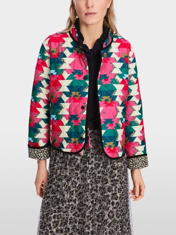 Marc Cain Reversible Steppjacke mit Print Osterangebot