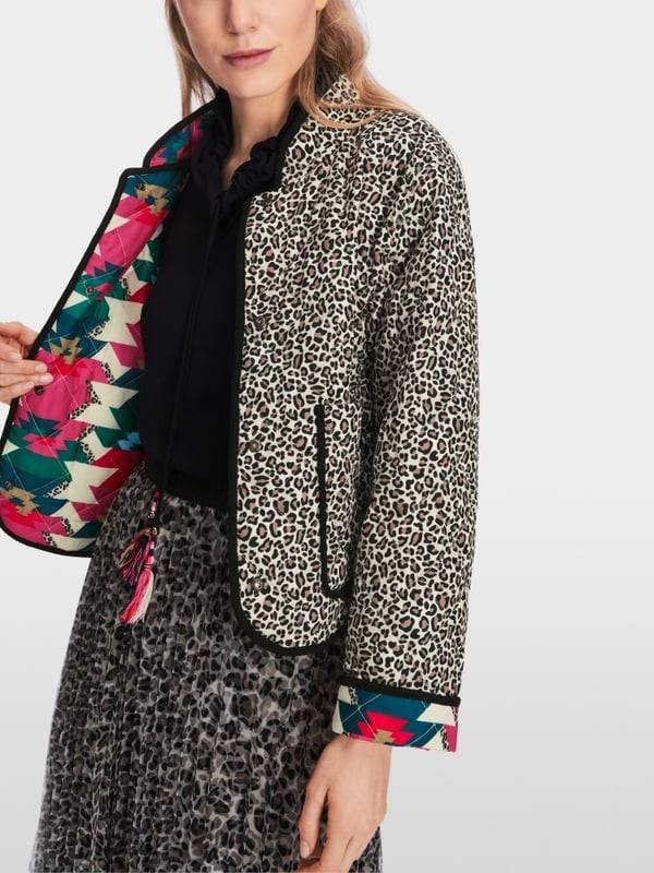 Marc Cain Reversible Steppjacke mit Print Osterangebot