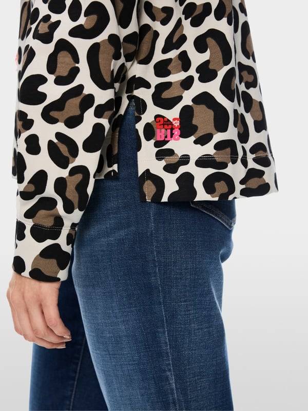 Marc Cain Kapuzen-Sweatshirt in Mustermix Online Outlet