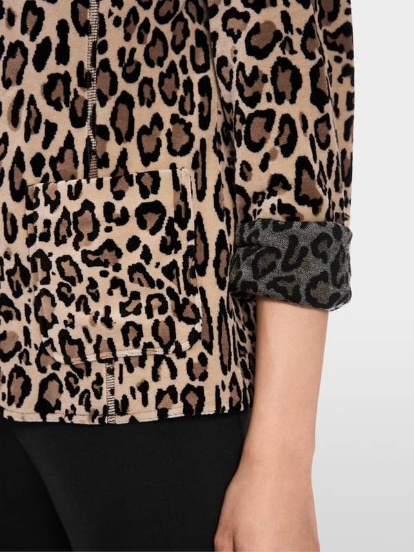 Marc Cain Körpernaher Blazer in Nickisamt Tägliche Deals