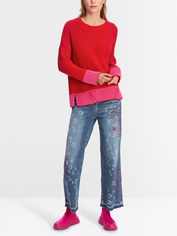 Marc Cain Oversized Sweater Knitted in Germany Neueste Stile