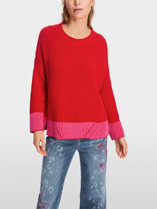 Marc Cain Oversized Sweater Knitted in Germany Neueste Stile