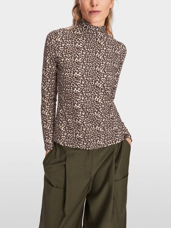 Marc Cain Longsleeve in Leo-Print Letzte 2 Tage