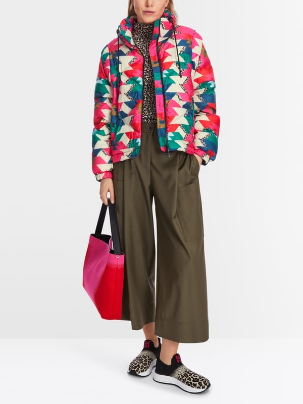 Marc Cain Daunenjacke mit Print "Rethink Together" Bis zu 50% Rabatt