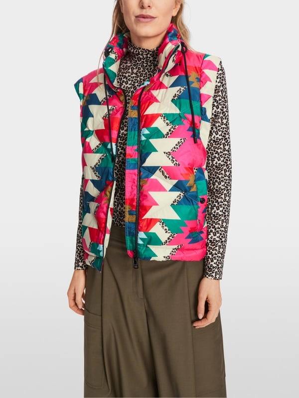Marc Cain Daunenjacke mit Print "Rethink Together" Bis zu 50% Rabatt