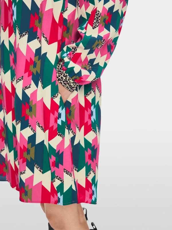 Marc Cain Viskosekleid in Material- und Mustermix Sonderangebot der Fabrik