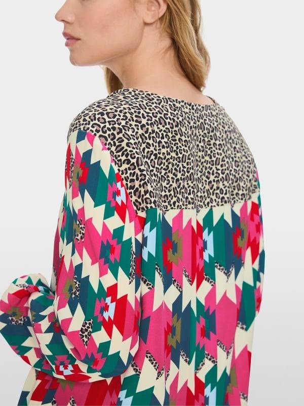 Marc Cain Viskosekleid in Material- und Mustermix Sonderangebot der Fabrik