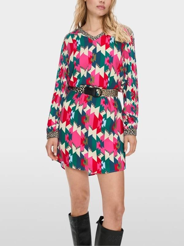 Marc Cain Viskosekleid in Material- und Mustermix Sonderangebot der Fabrik