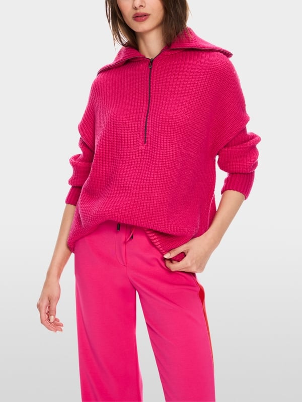 Marc Cain Sweater mit Troyer - Knitted in Germany Discount Store für neue Produkte