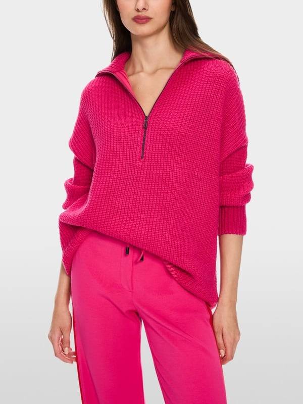 Marc Cain Sweater mit Troyer - Knitted in Germany Discount Store für neue Produkte