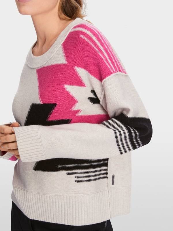 Marc Cain Sweater aus Wollmix mit Kaschmir Nur noch ein Tag übrig