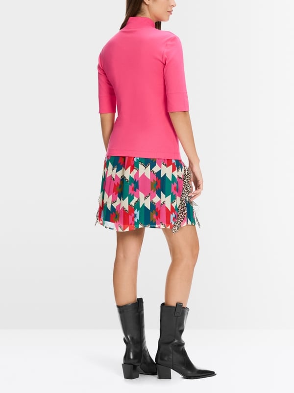Marc Cain Kurzes T-Shirt mit Turtle-Neck Online