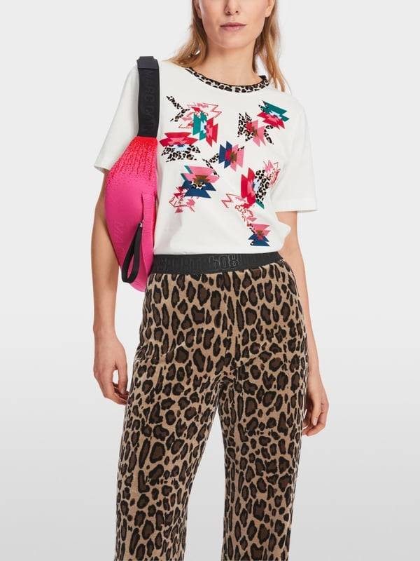 Marc Cain Baumwoll-T-Shirt "Rethink Together" Angebote