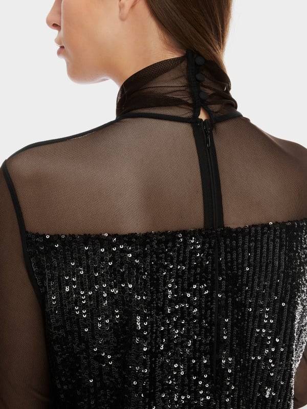 Marc Cain Schlupf-Bluse mit Pailletten Neueste Mode