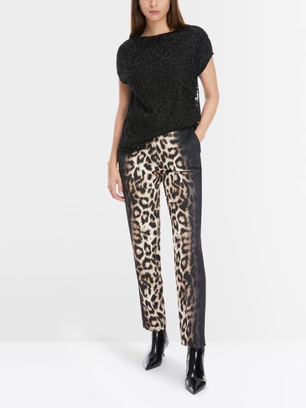 Marc Cain Voile-Bluse mit Stickerei Blitzangebot