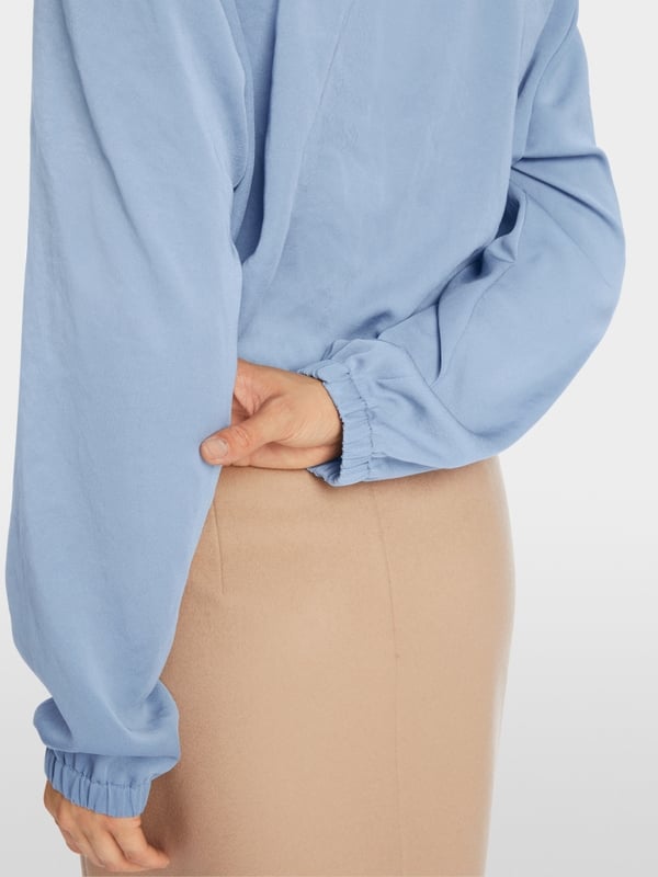 Marc Cain V-Neck-Bluse "Rethink Together" Saisonale Angebote