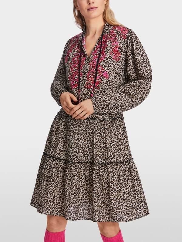 Marc Cain Kurzes Stufenkleid in Baumwolle Online Outlet