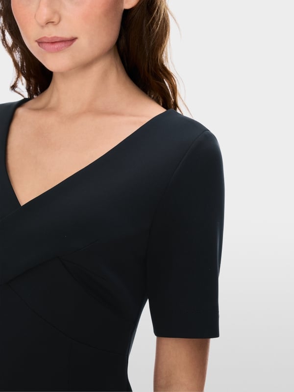 Marc Cain Scuba-Kleid mit Wickeleffekt Räumungsverkauf