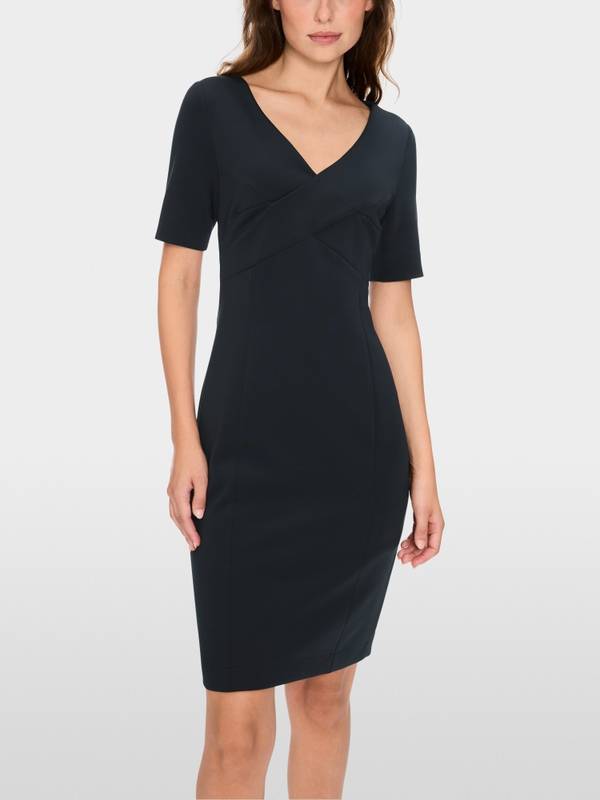 Marc Cain Scuba-Kleid mit Wickeleffekt Räumungsverkauf
