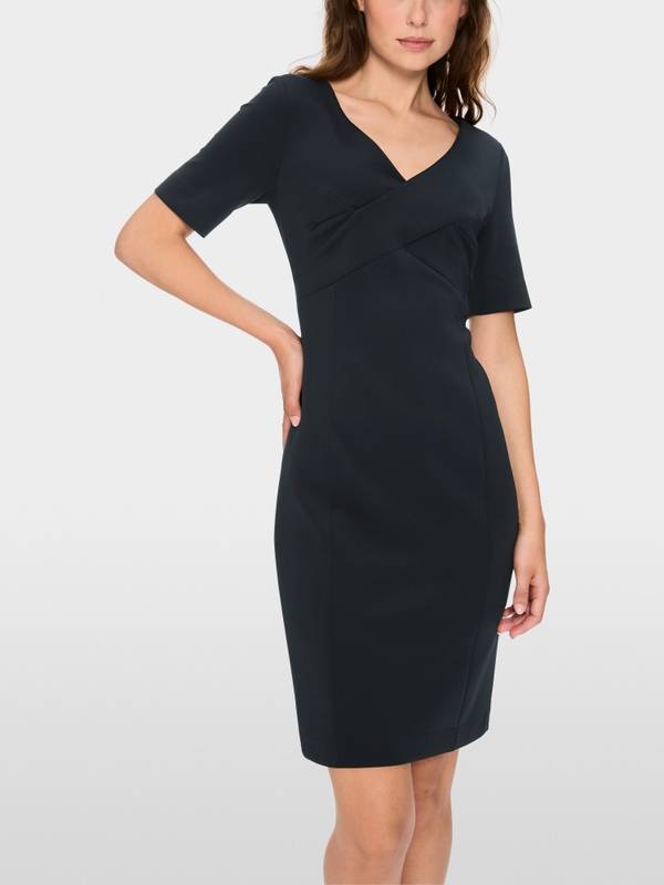 Marc Cain Scuba-Kleid mit Wickeleffekt Räumungsverkauf