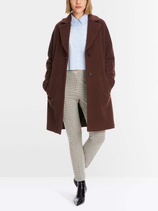 Marc Cain Flauschiger Mantel mit Kimono-Ärmel Zeitbegrenzte Promotion