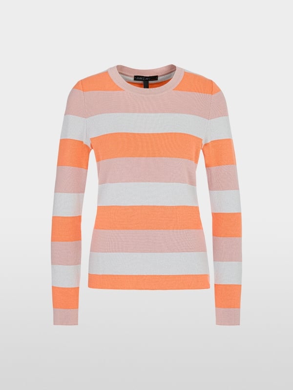 Marc Cain Gestreifter Sweater Knitted in Germany Kostenloser Versand international