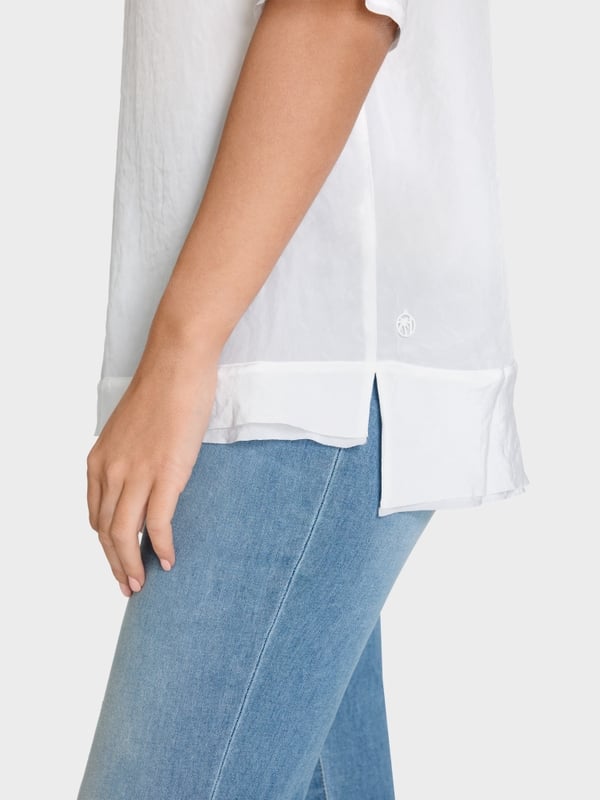 Marc Cain Unifarbene Schlupfbluse Begrenztes Angebot