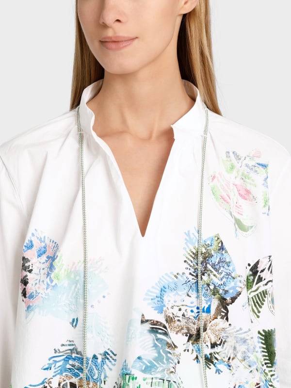 Marc Cain Bluse mit Print und Applikationen Exklusivangebot