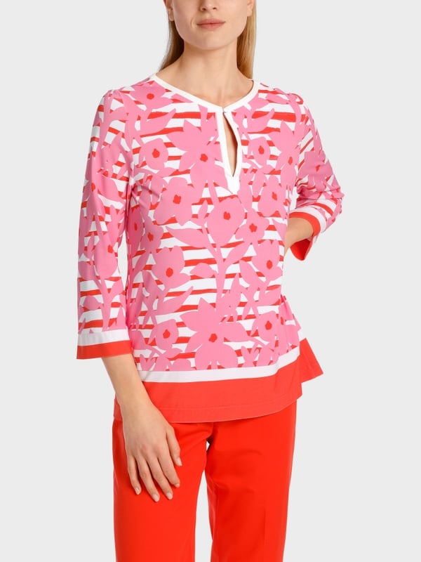 Marc Cain Elegante Bluse mit Overprint Cyber Monday
