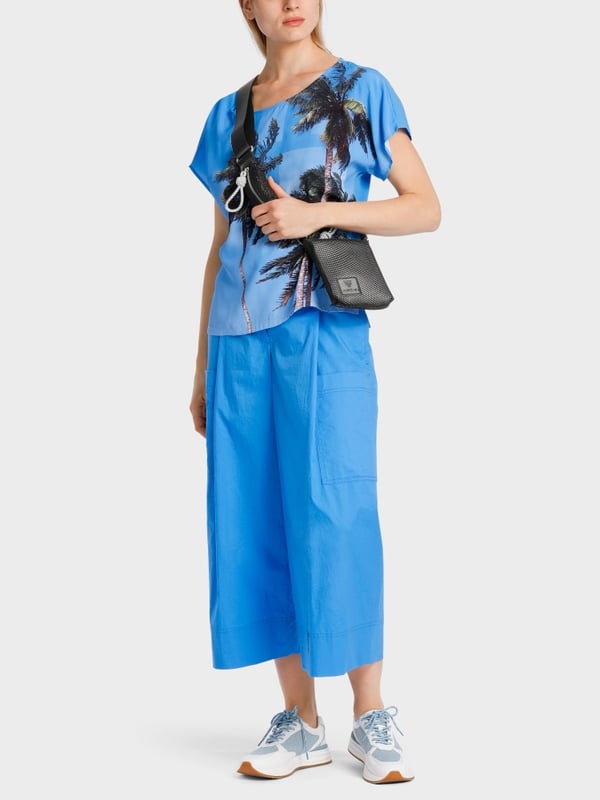 Marc Cain Bluse mit Palmenprint Weihnachtsangebot