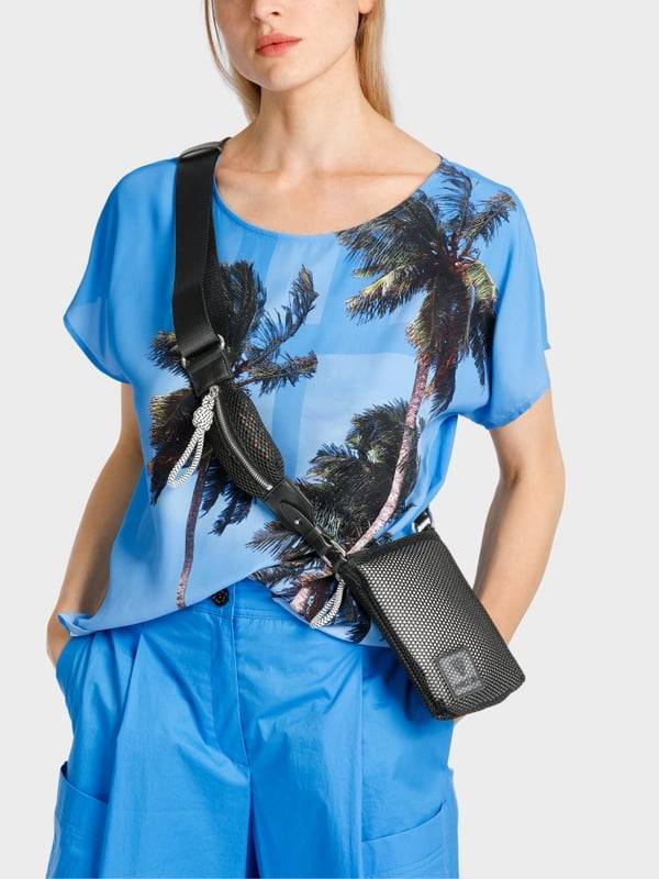 Marc Cain Bluse mit Palmenprint Weihnachtsangebot