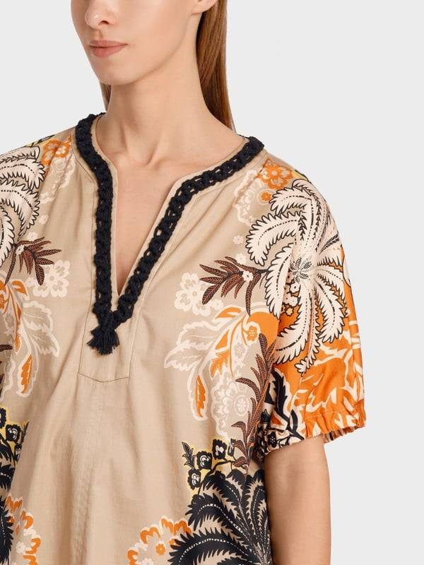Marc Cain Bedruckte Bluse im Tunikastil Valentinstagsangebot
