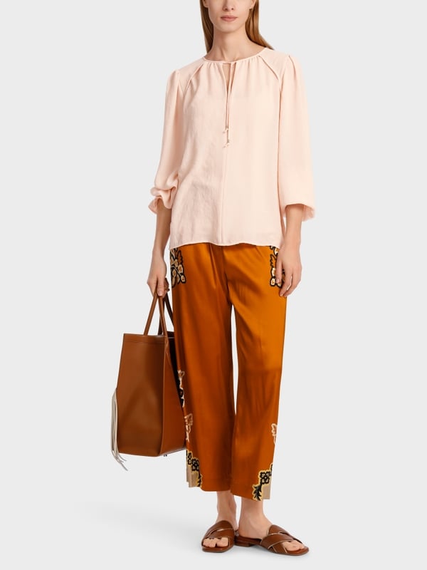 Marc Cain Leichte Bluse aus recyceltem Polyester Heißer Verkauf