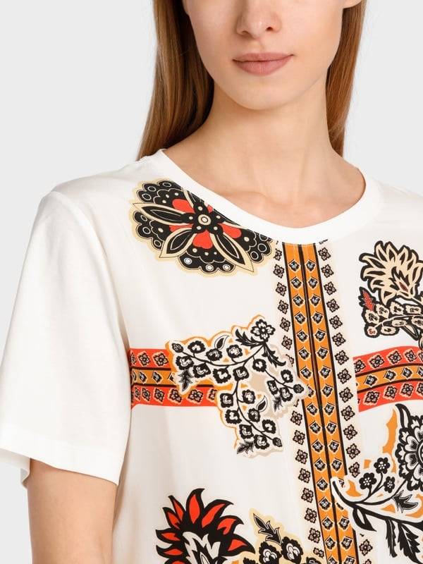 Marc Cain Bluse in Materialmix Top Angebot