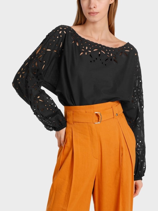 Marc Cain Spitzenbluse in A-Shape Neueste Mode
