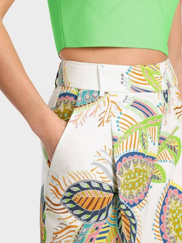 Marc Cain Modell WICHITA – Bundfaltenhose bedruckt Riesige Ersparnisse