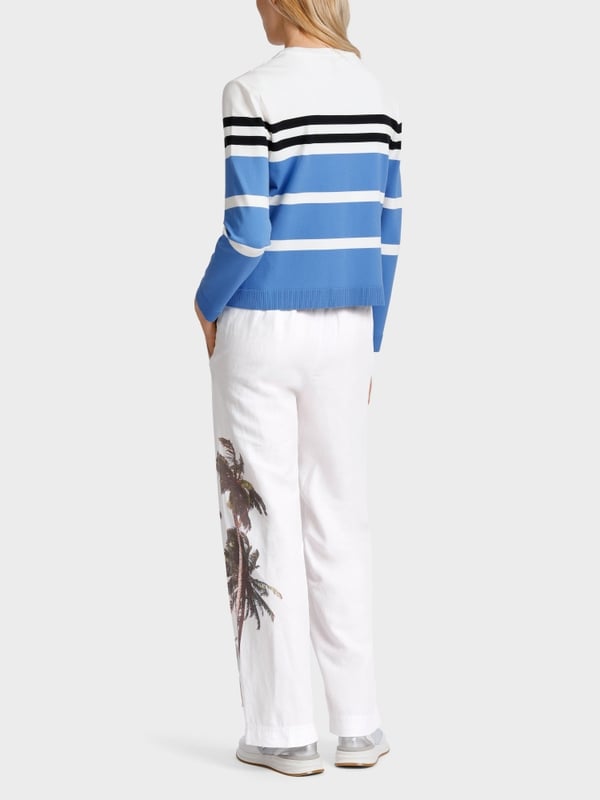 Marc Cain Gestreifter "Rethink Together" Cardigan Neueste Stile