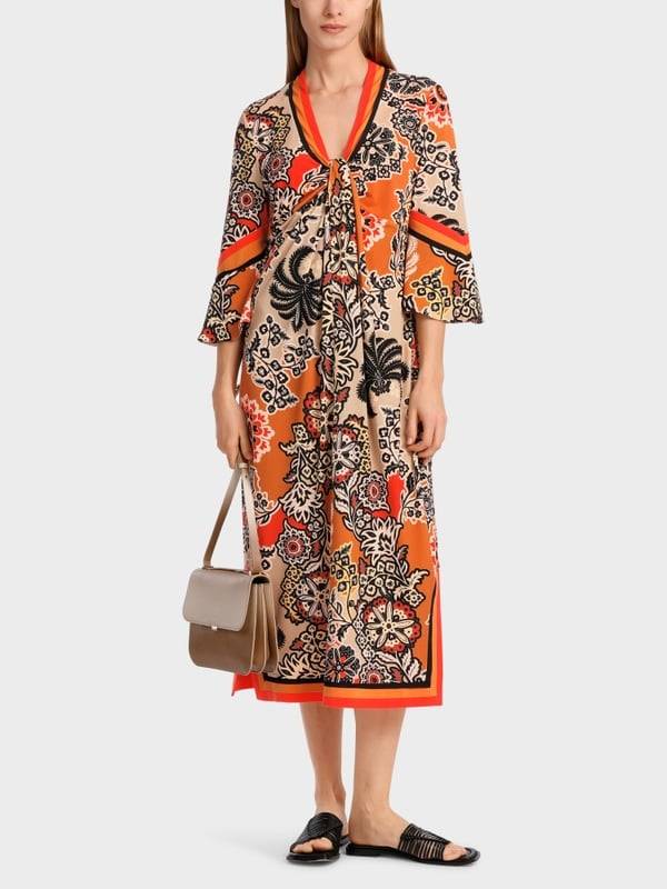 Marc Cain Midilanges Kleid im Seventies Style Saisonschlussverkauf