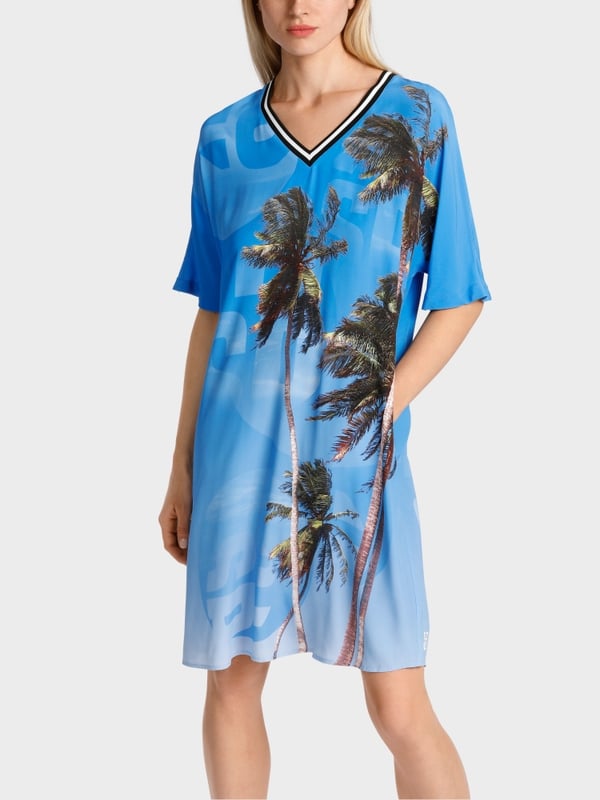 Marc Cain Kleid mit authentischem Palmenprint Weihnachtsangebot