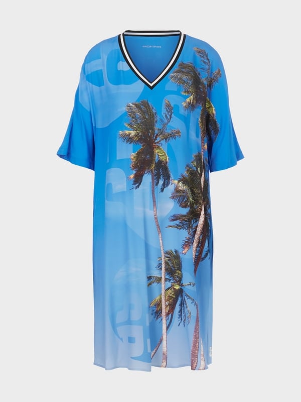 Marc Cain Kleid mit authentischem Palmenprint Weihnachtsangebot
