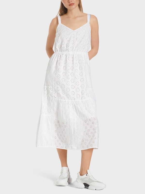 Marc Cain Sommerkleid mit Lochstickerei Heißer Verkauf
