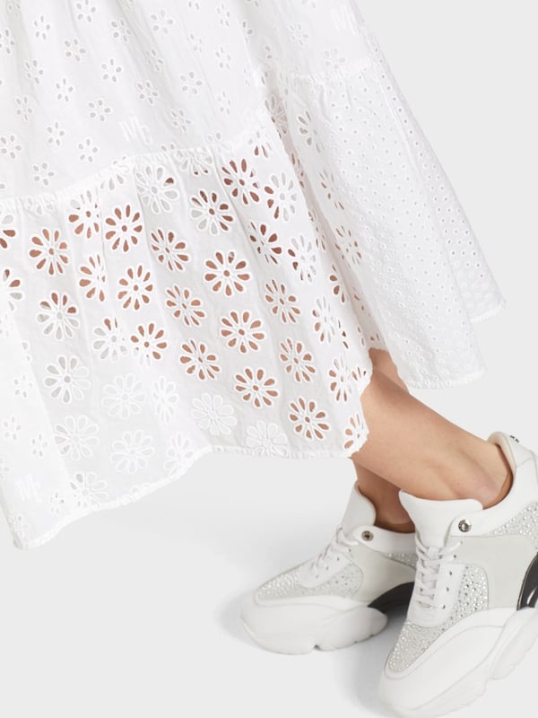 Marc Cain Sommerkleid mit Lochstickerei Heißer Verkauf
