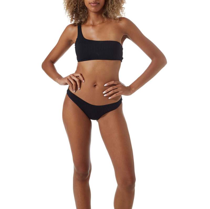 BIKINIS Toulouse Padded Bikini Black Ribbed im Angebot