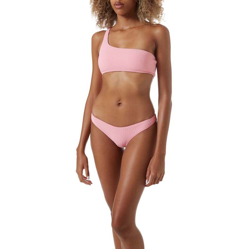 BIKINIS Toulouse Padded Bikini Blush Ribbed Fabrikverkauf