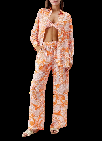 NEUHEITEN Paige Hemd Mirage Orange Schlussverkauf