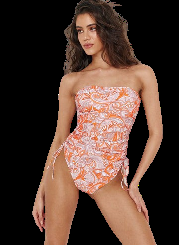 NEUHEITEN Sydney Padded Badeanzug Mirage Orange Günstiger Verkauf