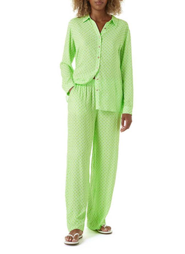 RESORTWEAR Millie Bluse Lime Fabrikverkauf