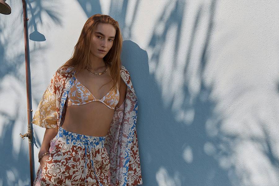 RESORTWEAR Folk Spliced Siesta Hose Online
