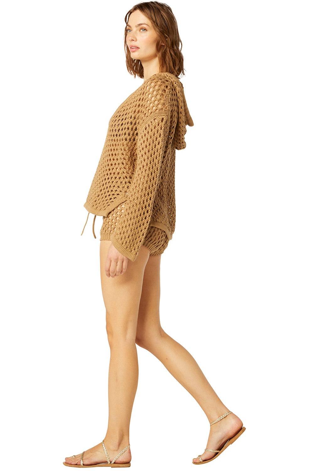 RESORTWEAR Daisy Shorts Mocha Hotsell